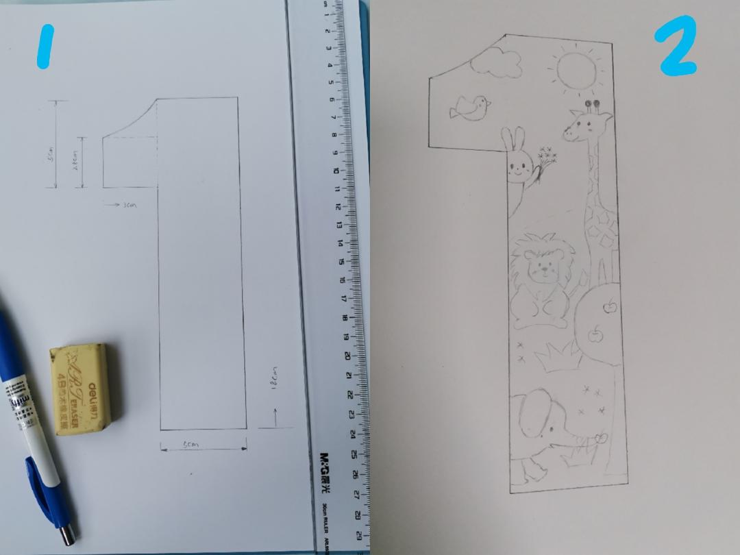 糖霜饼干 数字生日饼干 饼干底平整方法 卡通立体糖霜饼干的做法 步骤1