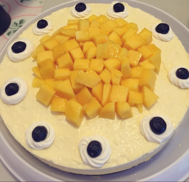 橙香芒果芝士蛋糕