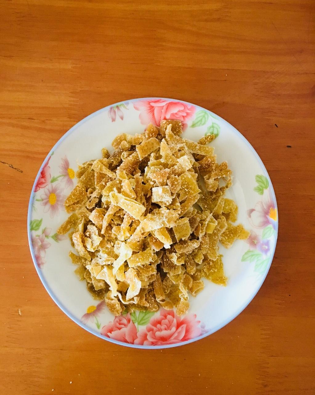 不用粘糖，直接返沙的糖渍柚子皮