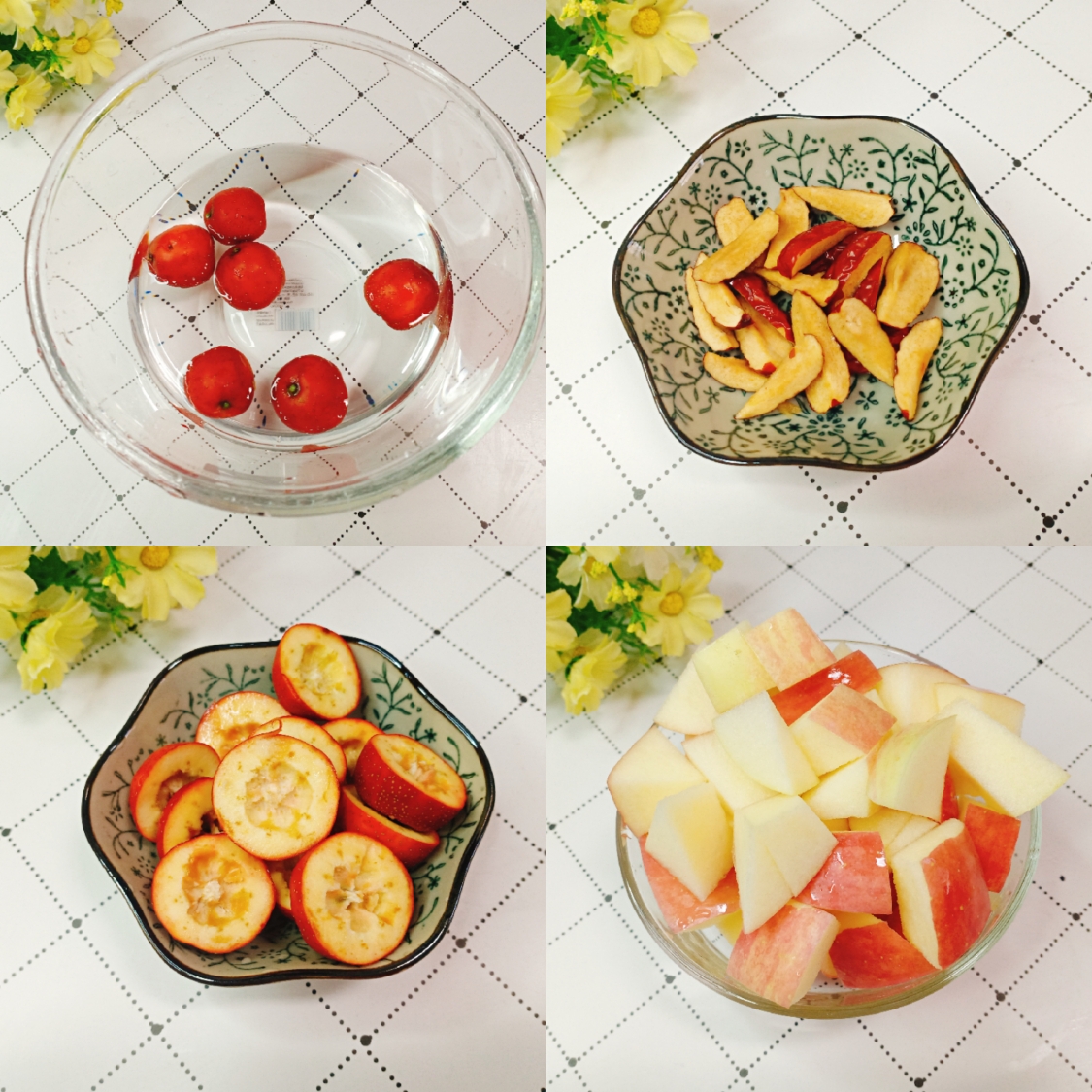开胃必备，山楂红枣苹果汤，酸甜助消化！的做法 步骤1