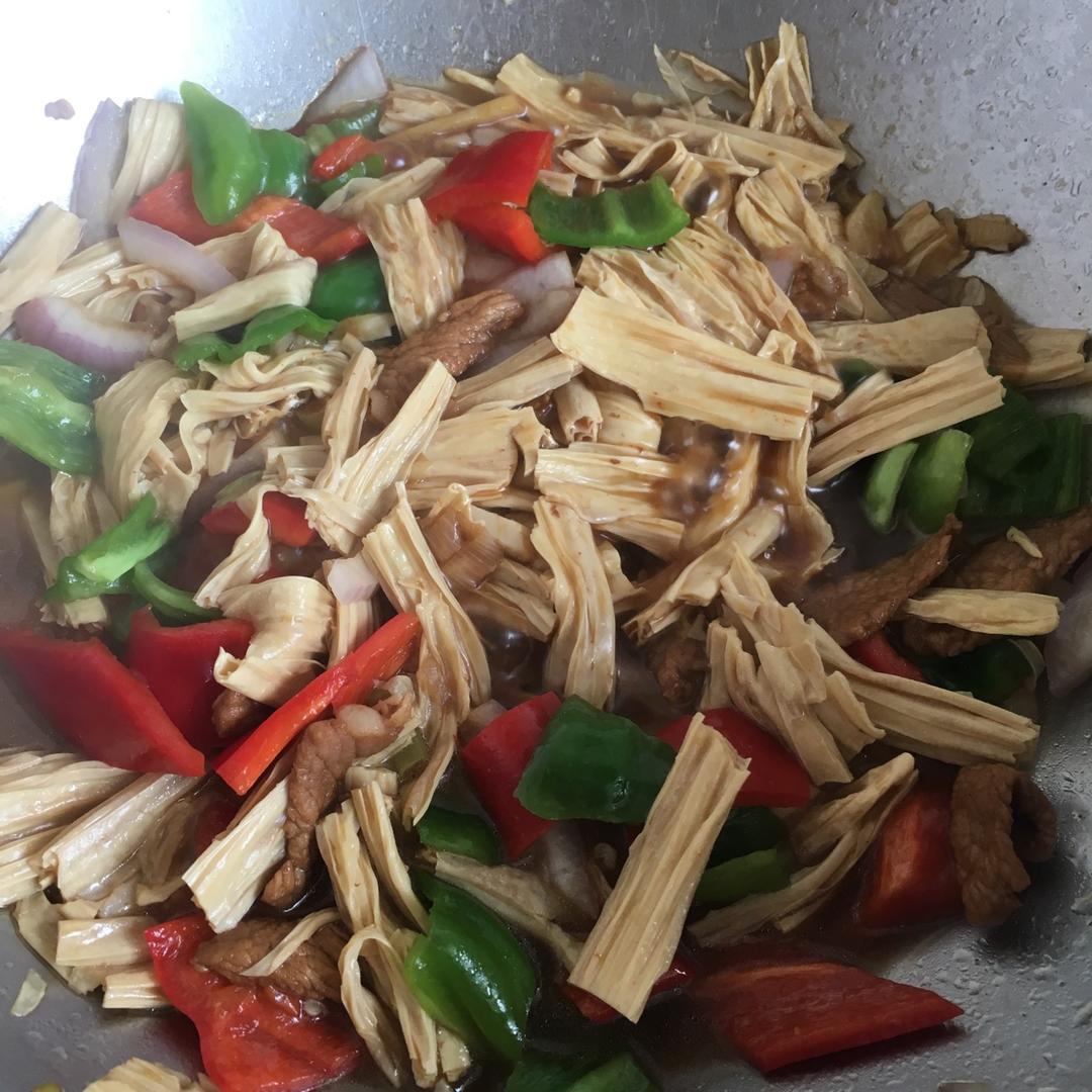 白果腐竹炒肉
