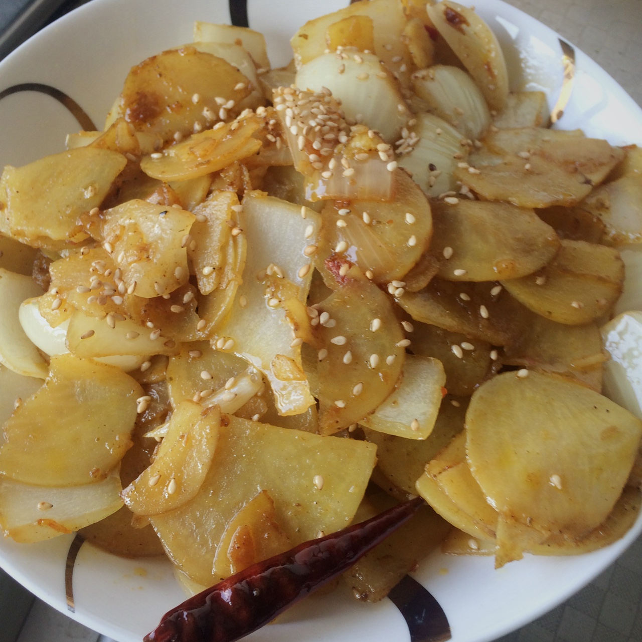 孜然洋葱土豆片