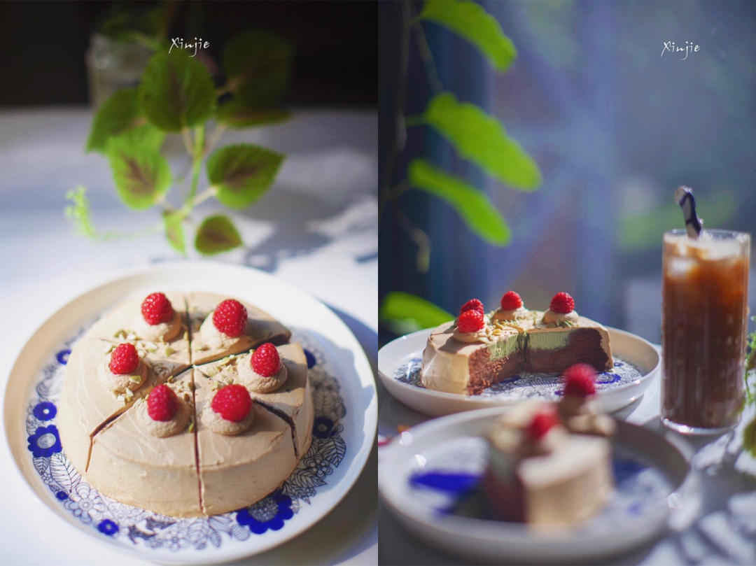 黑巧+抹茶生巧+咖啡蛋糕