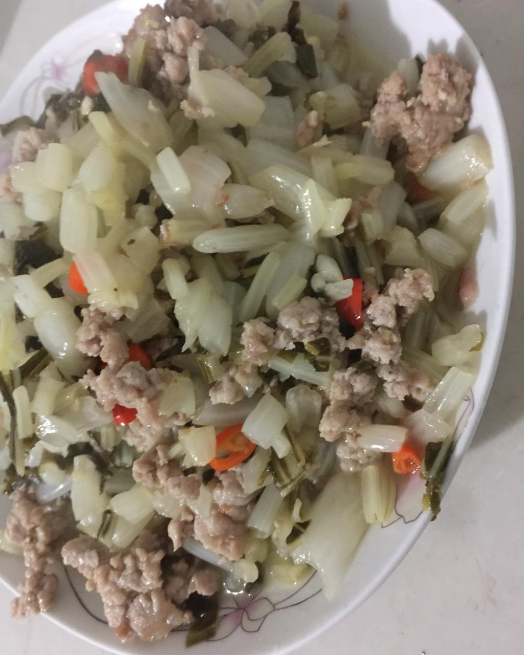 咸菜炒肉
