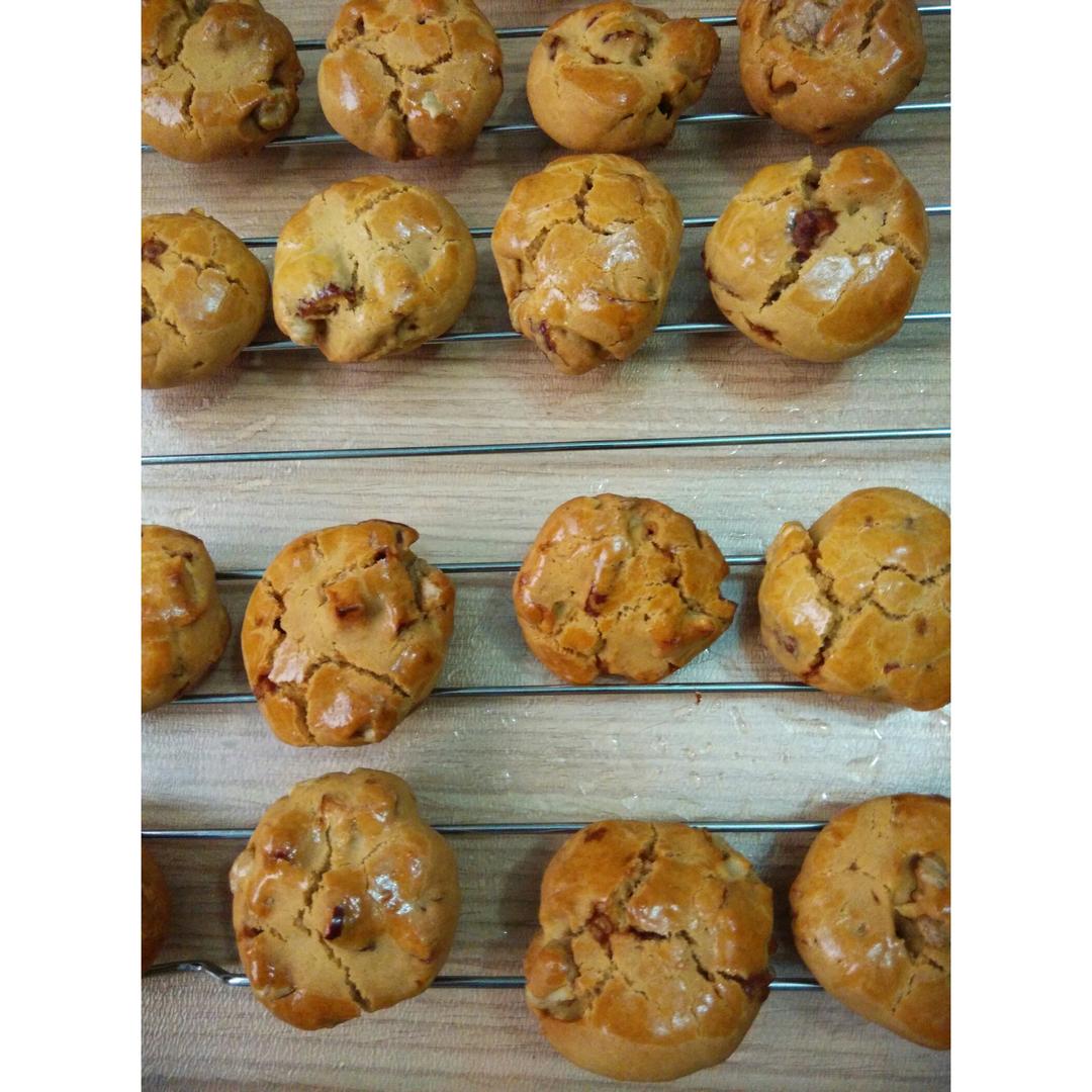 红枣红糖核桃饼干