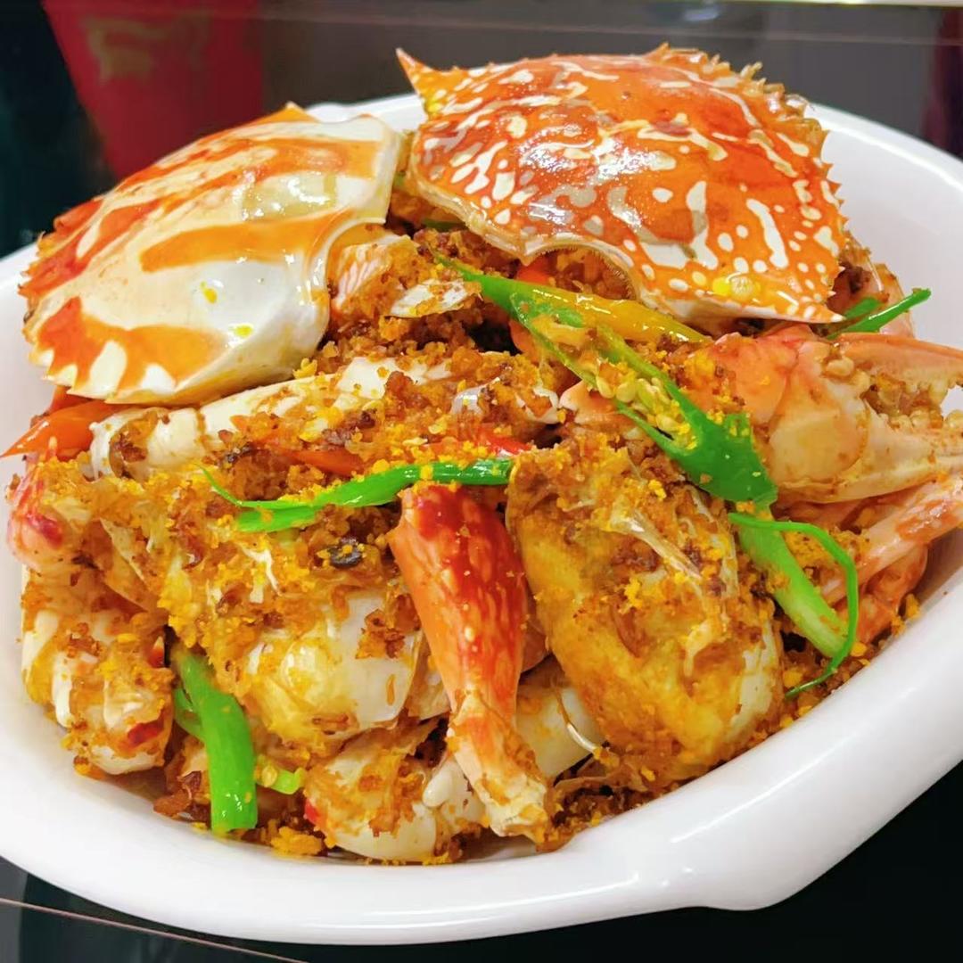 避风塘双拼炒蟹(螃蟹🦀)                红花蟹＆兰花蟹
