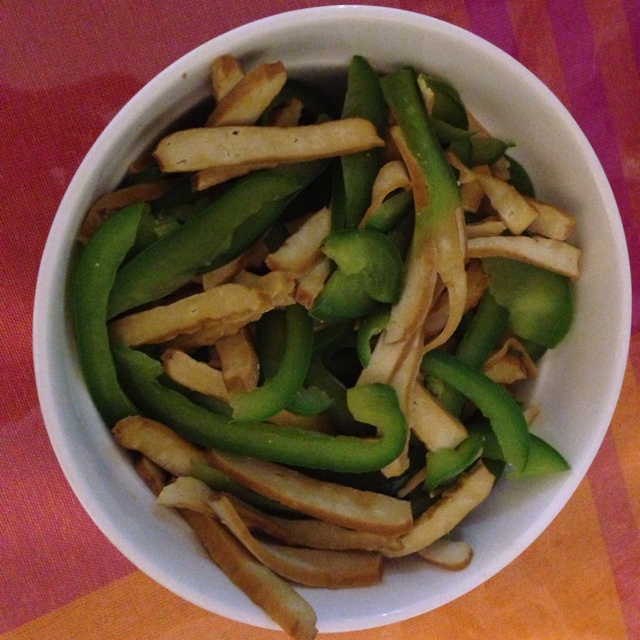 青椒肉丝炒豆腐干