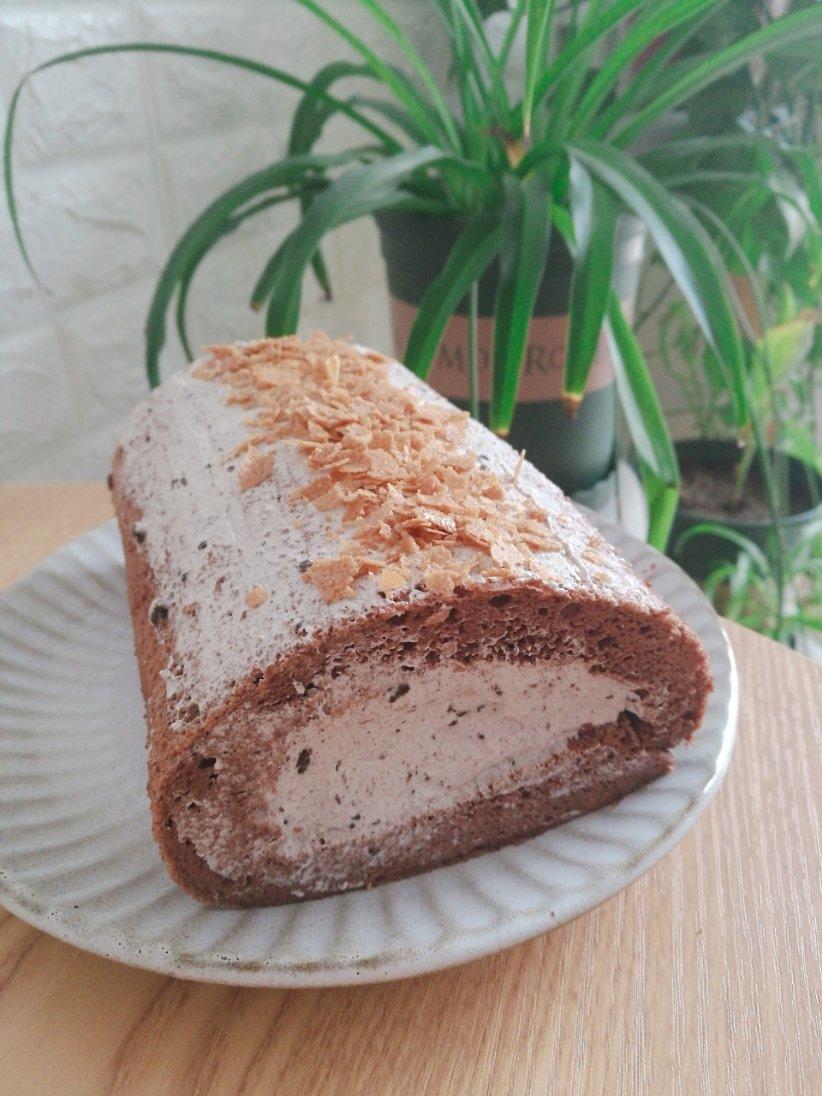咸奶油奥利奥可可蛋糕卷