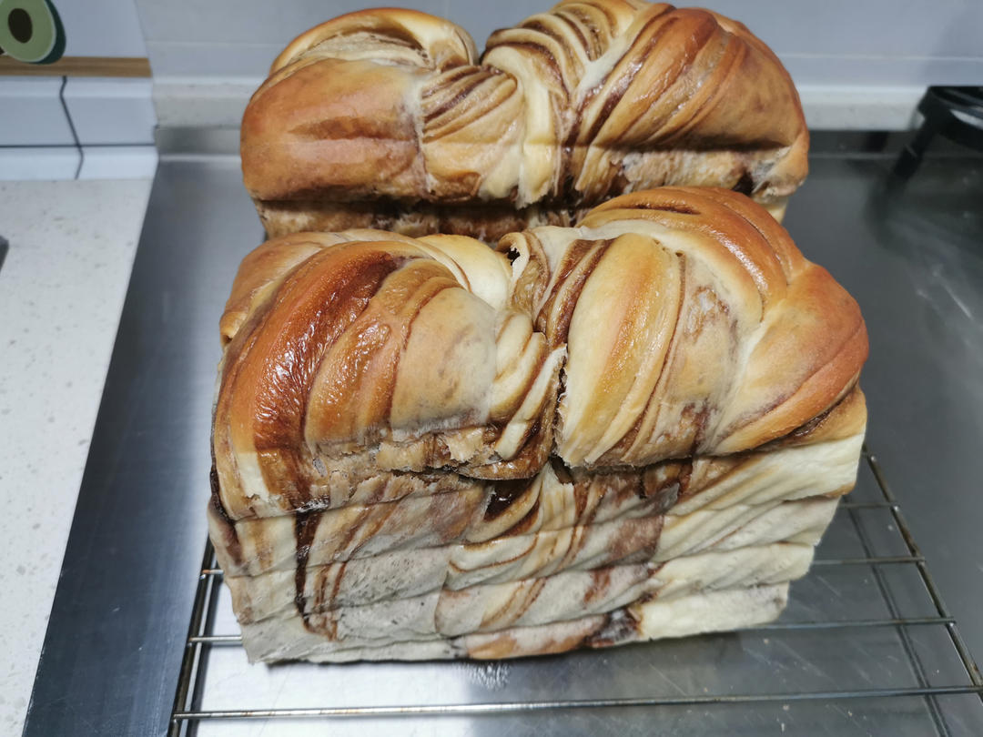 双重拉丝的红糖麻薯吐司