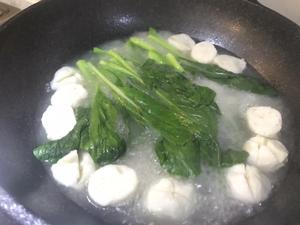 墨鱼丸高汤浸菜心-粤式家常菜的做法 步骤5