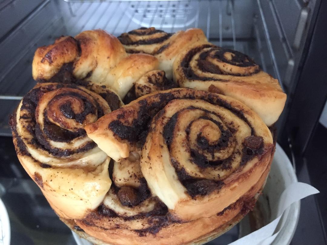 红糖肉桂核桃手撕面包