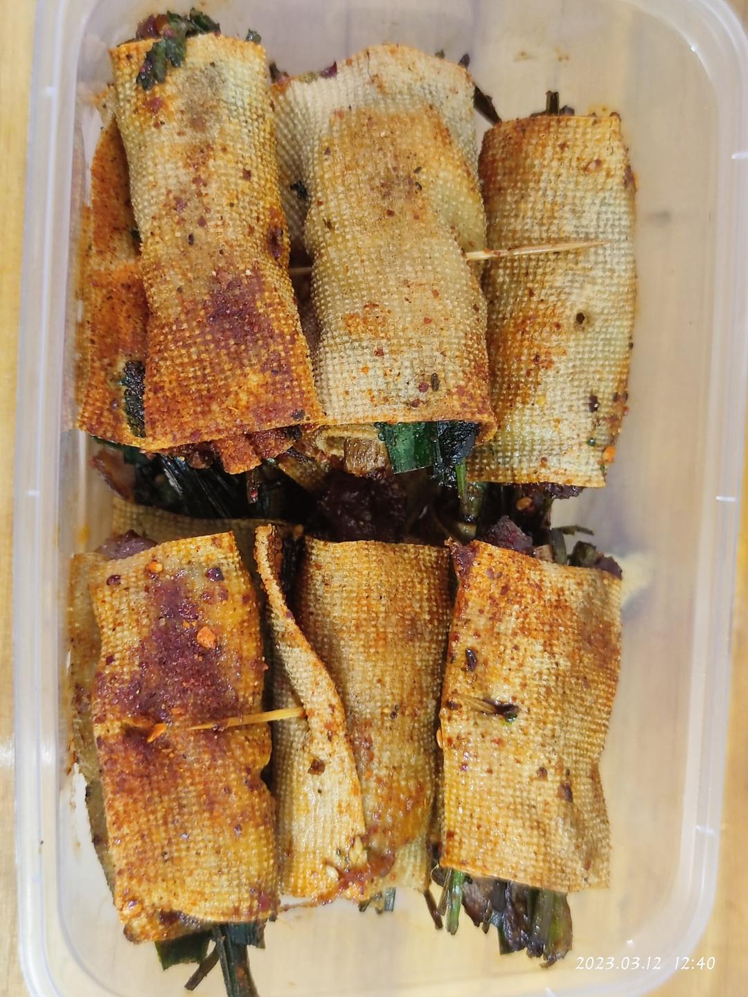 烤干豆腐卷『空气炸锅』东北小烧烤