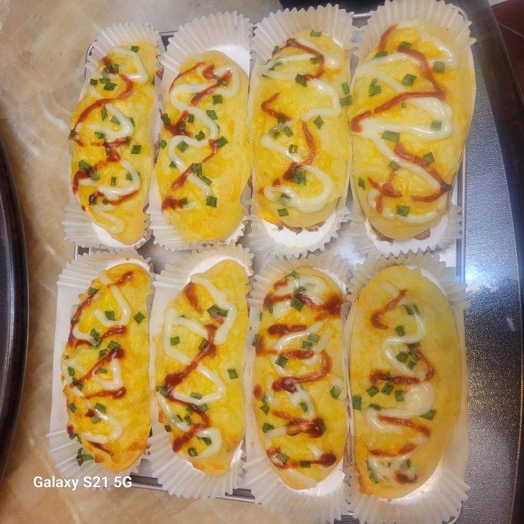 超软日式香葱芝士面包，快速中种法发酵，简易整形方法，新手必做