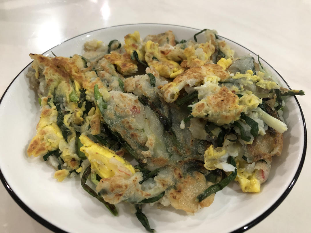 可甜可盐的韩式海鲜葱饼