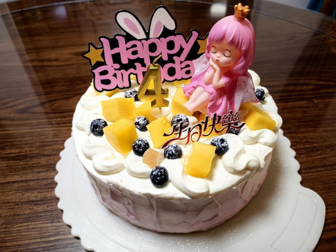 8寸榴莲夹心生日蛋糕