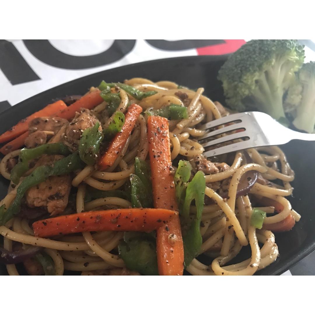 黑胡椒牛柳意大利面