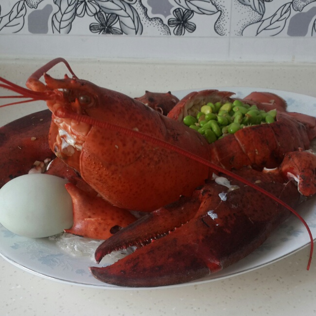 龙虾两吃 清蒸+煲粥