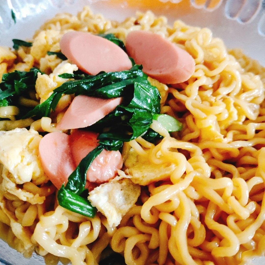 秒杀路边摊的炒方便面