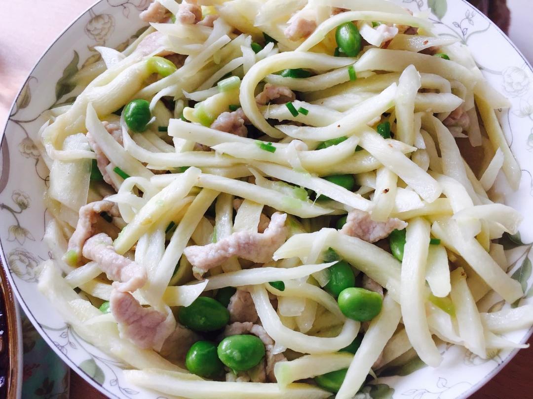 茭白炒肉丝