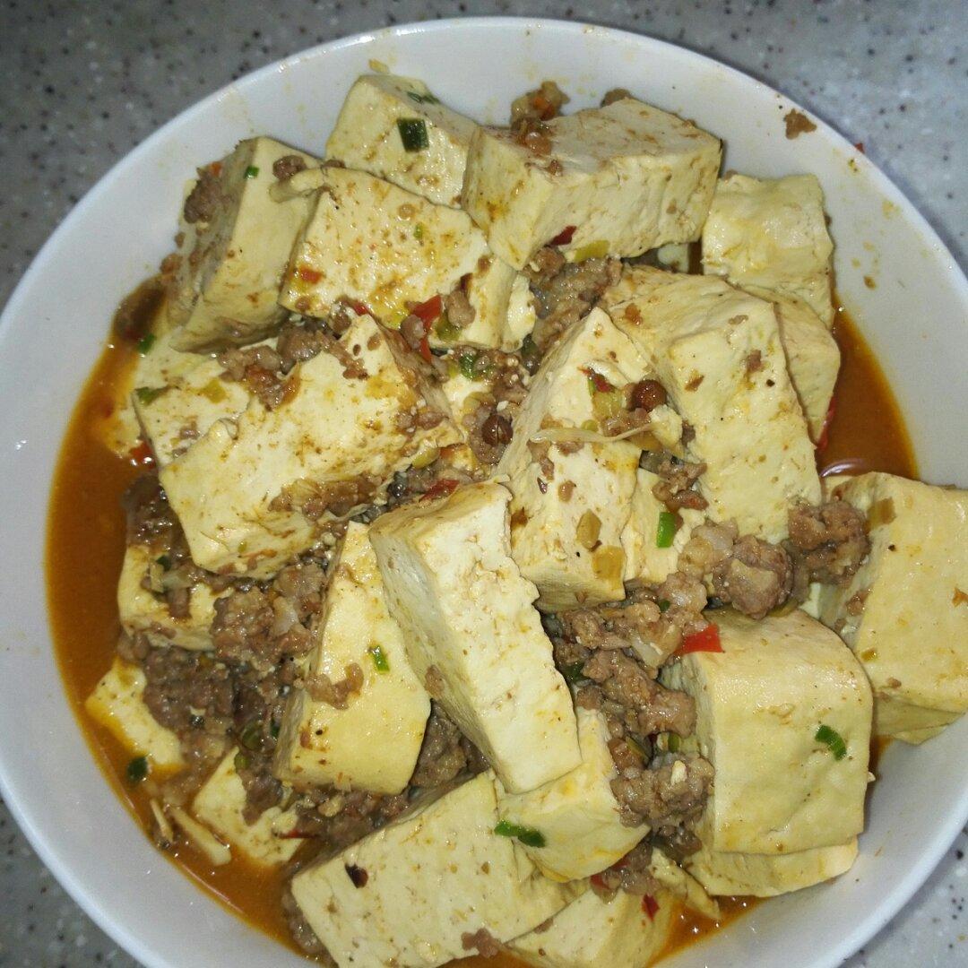 家常红烧肉末豆腐