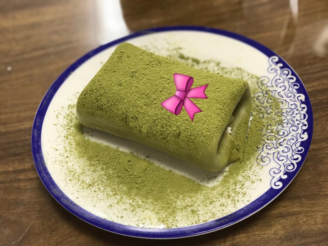 抹茶千层毛巾卷