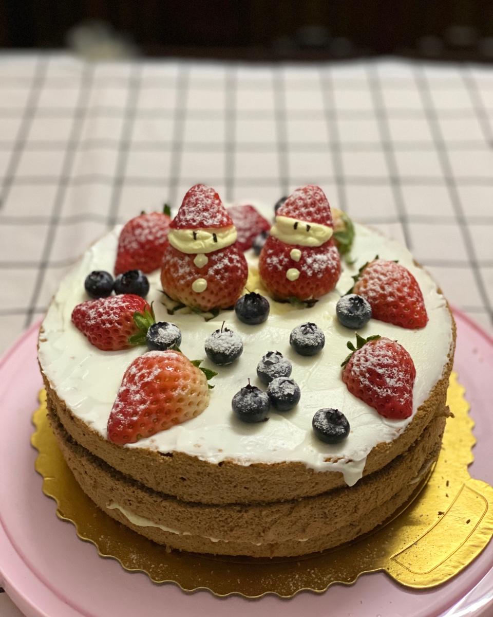 圣诞呆萌裸蛋糕