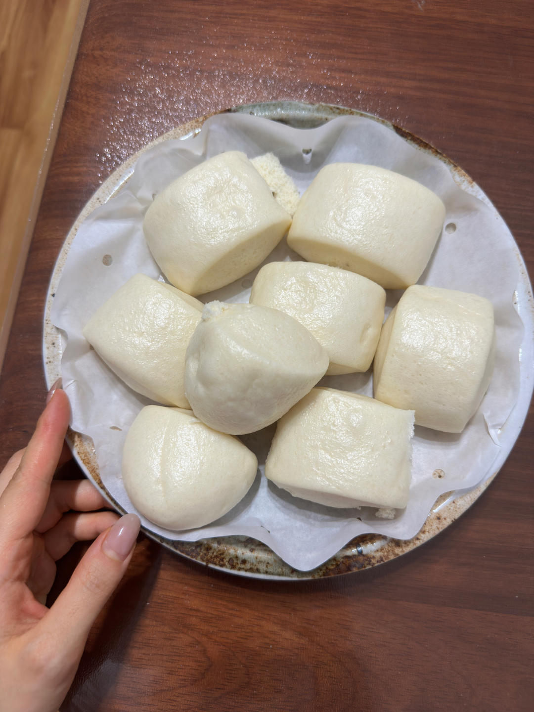 一发奶香小馒头，口感特别好！