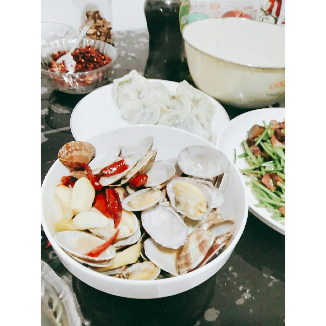 辣炒花蛤