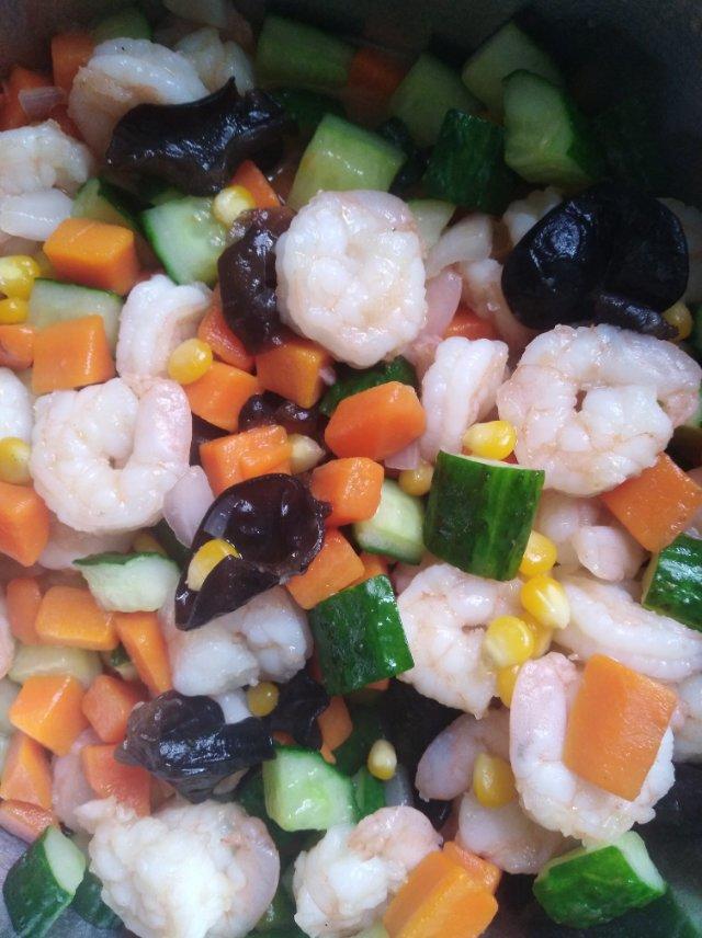 虾仁炒玉米青豆