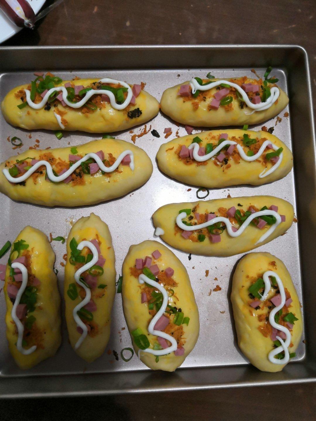 香葱火腿肉松面包