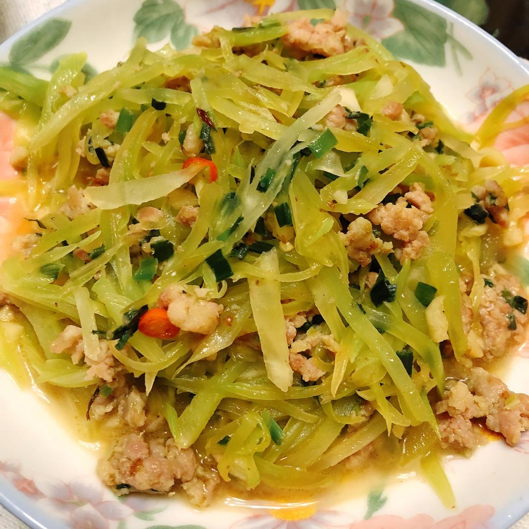 36dvivi做的莴笋炒肉末