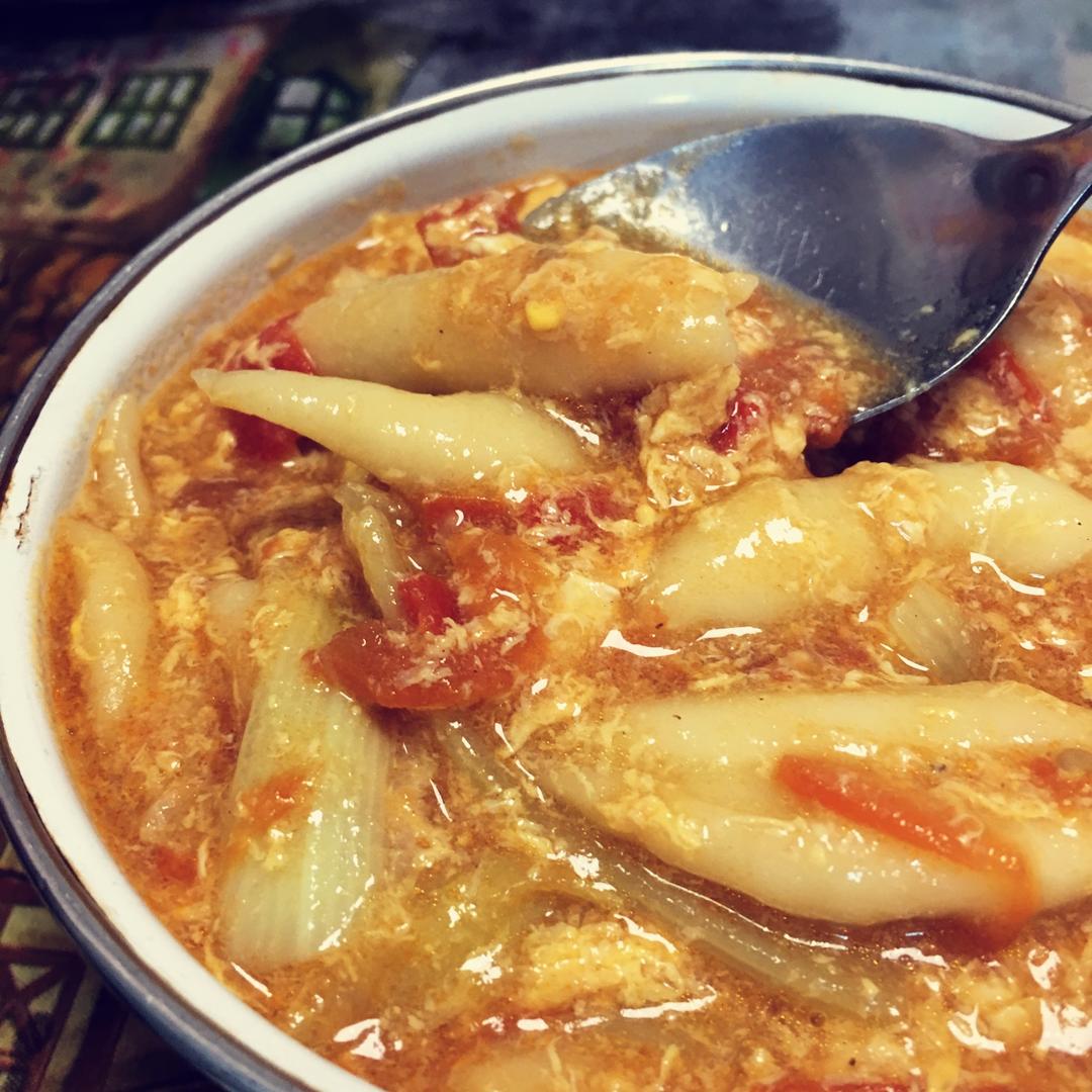 番茄鸡蛋疙瘩面