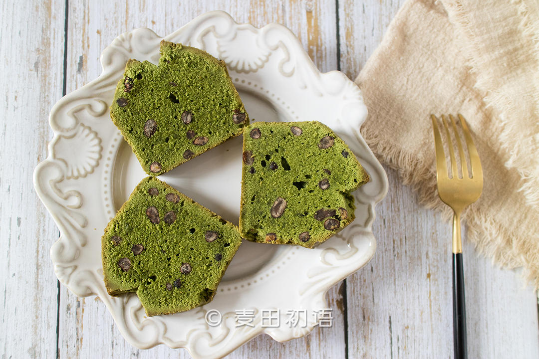 甜而不腻的抹茶磅蛋糕