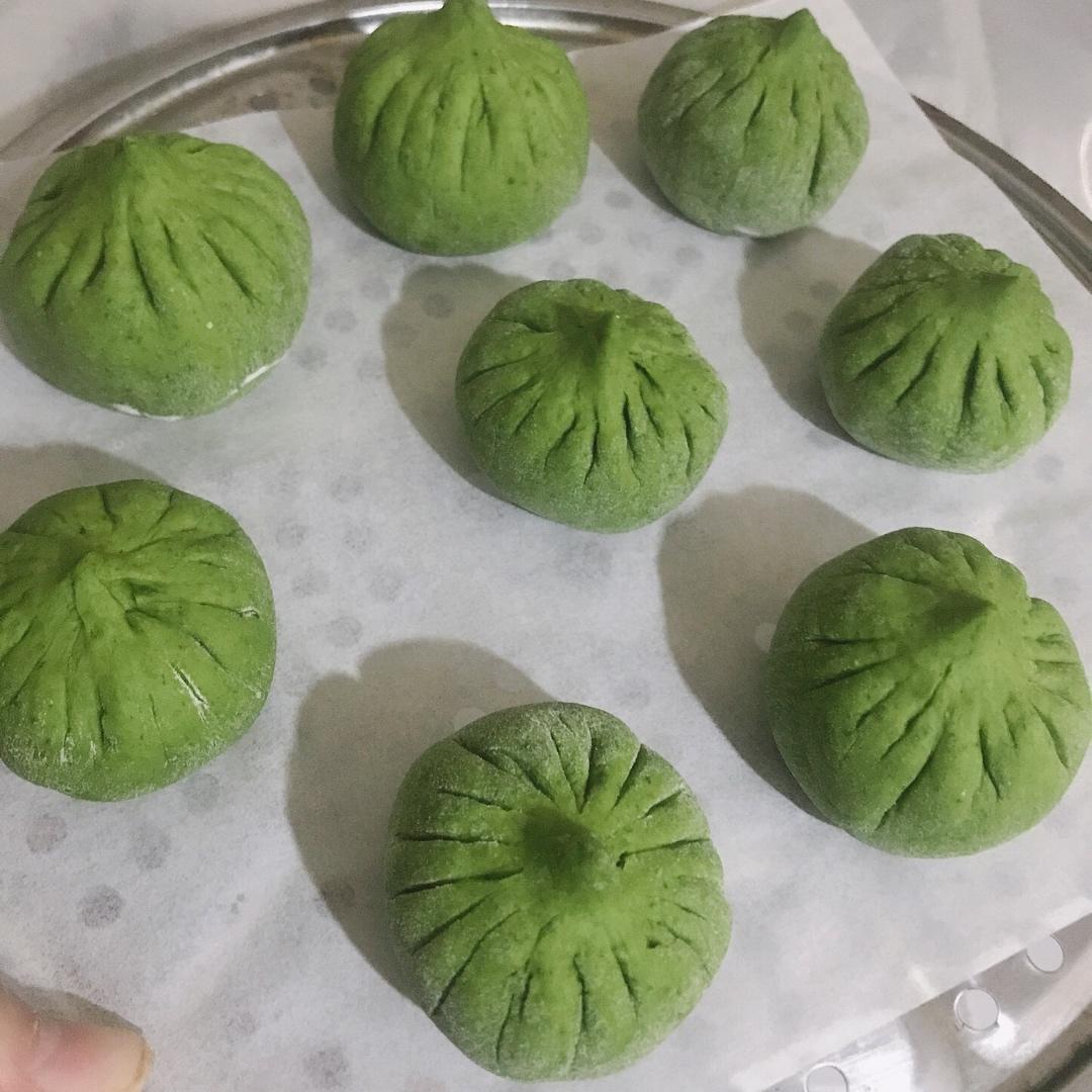 菠菜提褶包子（详细的视频）