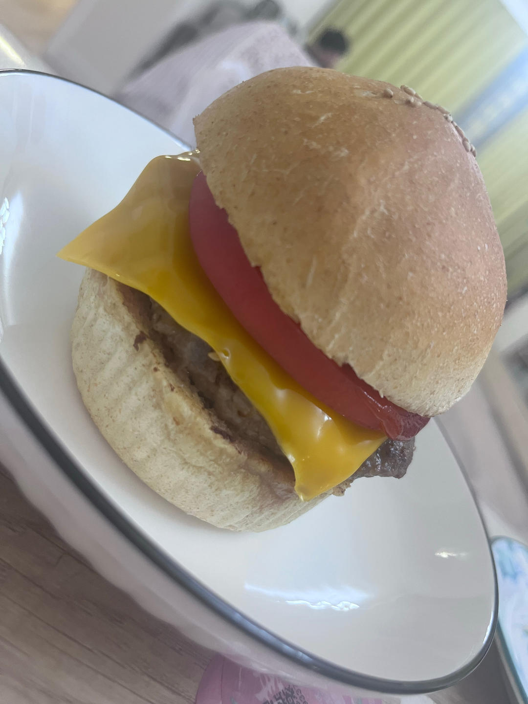 🍔低卡全麦汉堡胚｜低糖低油｜超柔软｜一次发酵｜省时省力