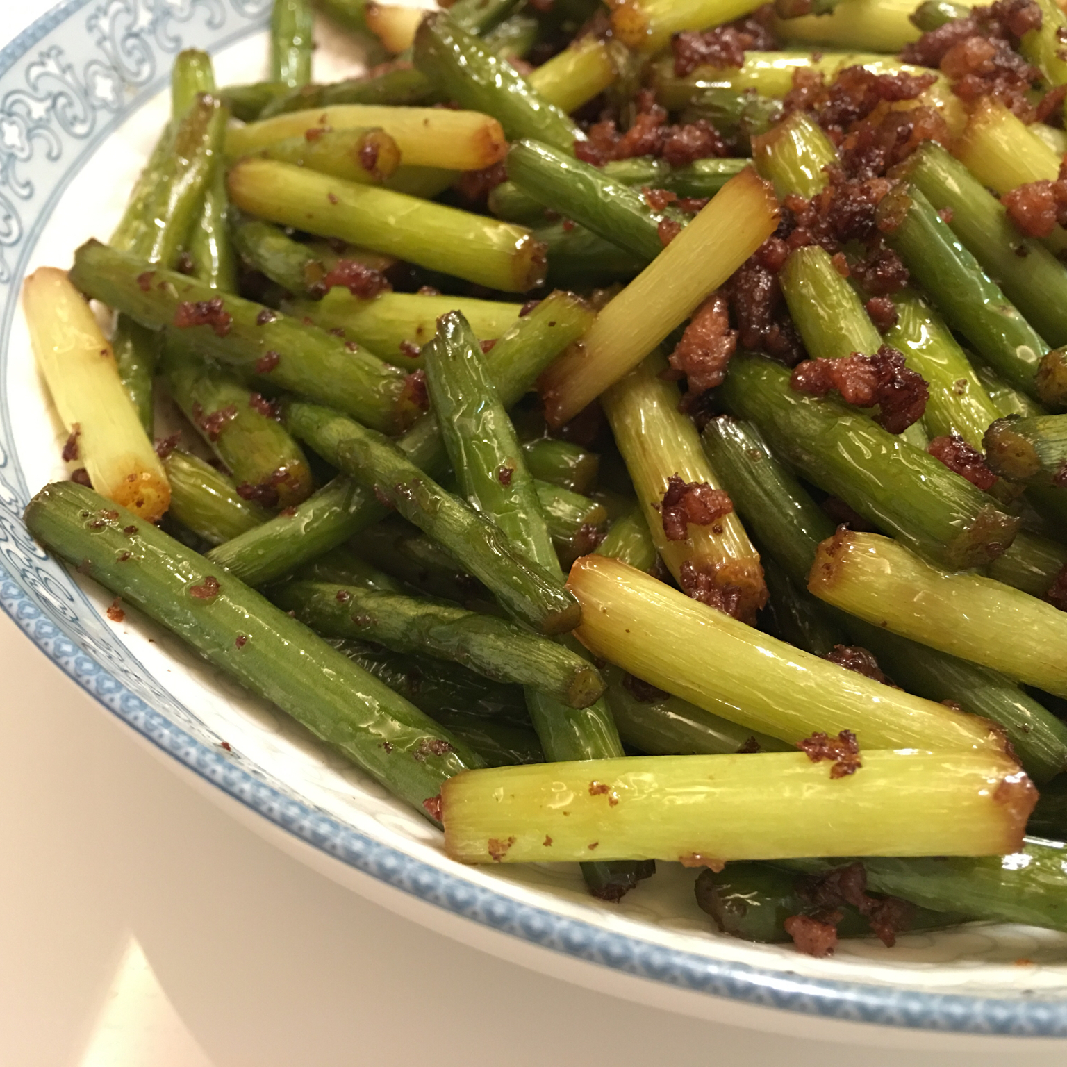 下饭菜～蒜苔肉末