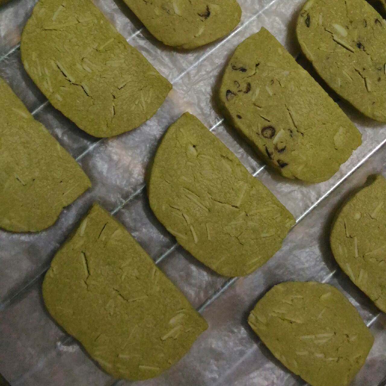 抹茶杏仁饼干