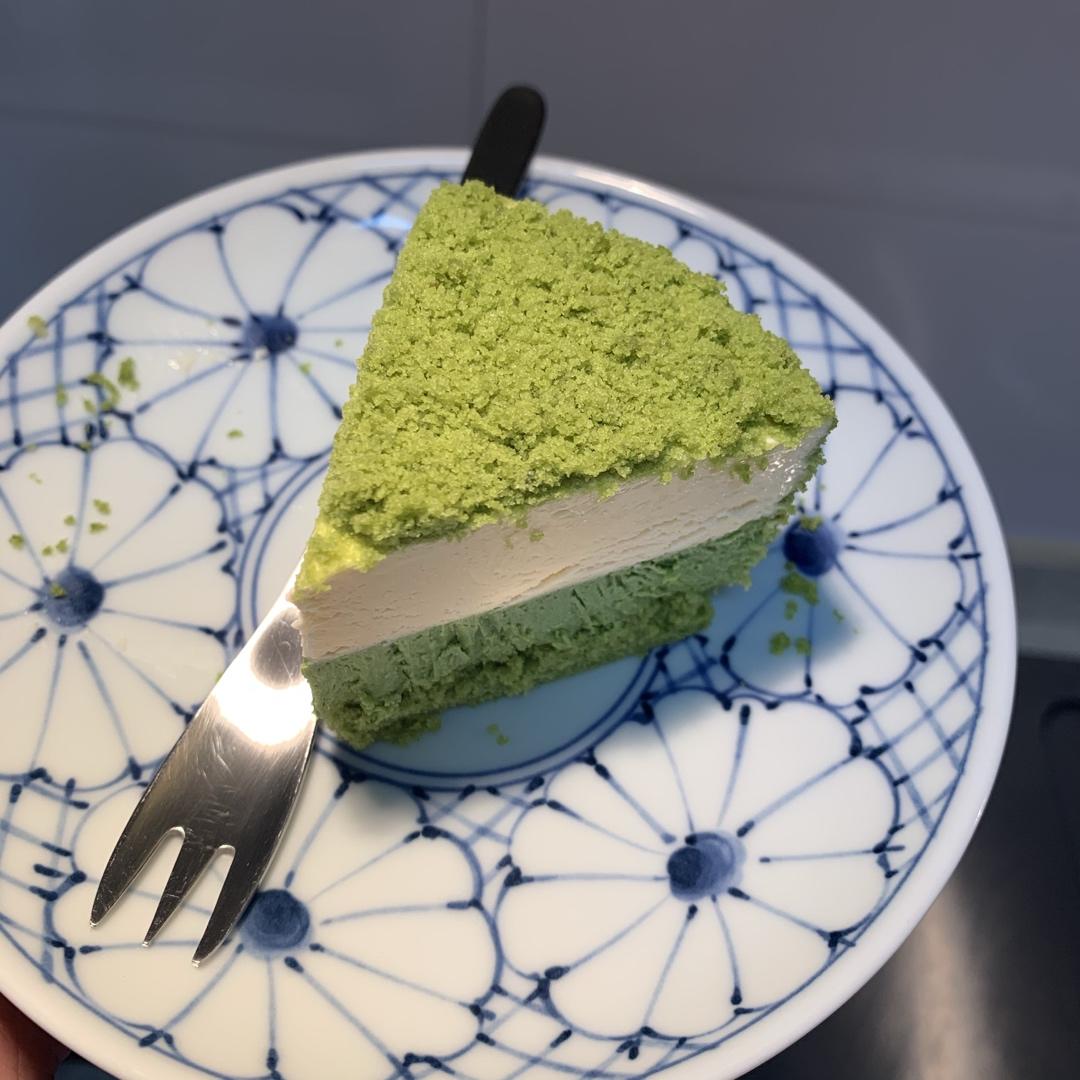 鲨鱼鱼辣椒酱做的巧克力/抹茶双层芝士蛋糕