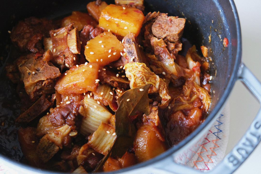 土豆炖排骨