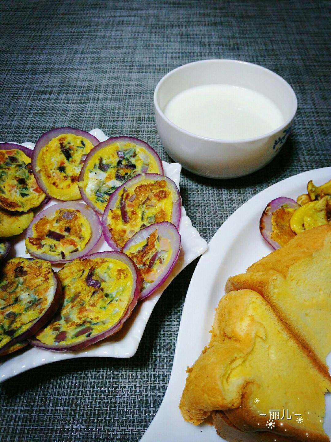 洋葱圈蛋饼
