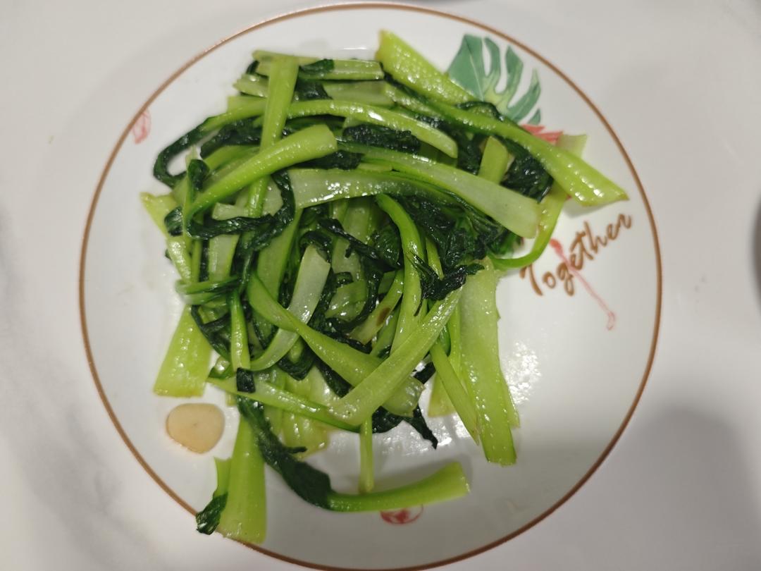 炒青菜，脆而不生，熟而不老