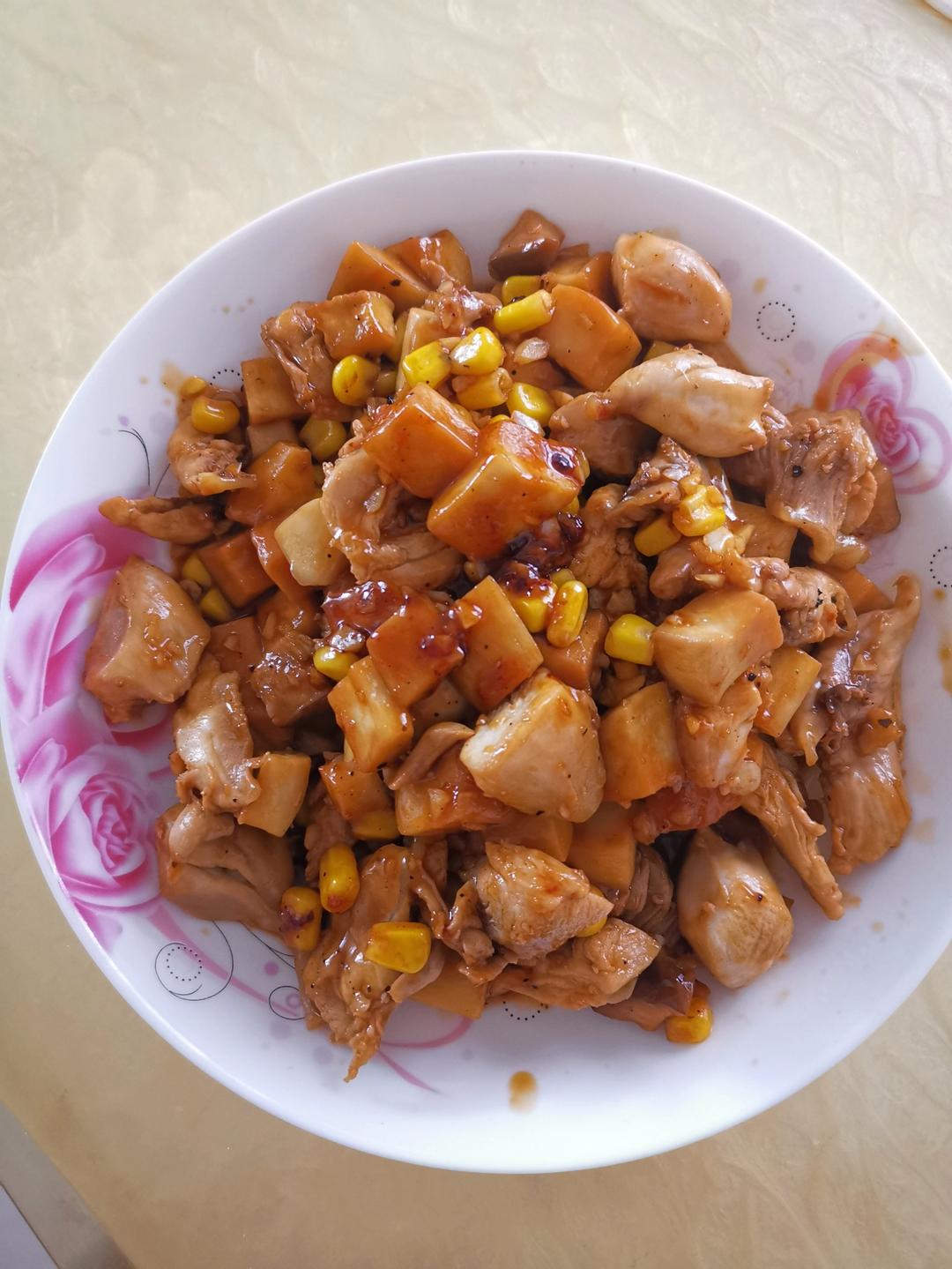 销魂黑胡椒鸡腿肉丁