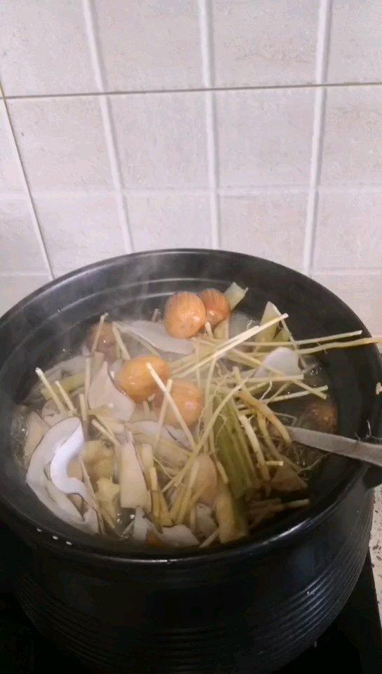 茅根竹蔗雪梨菊花海底椰膏