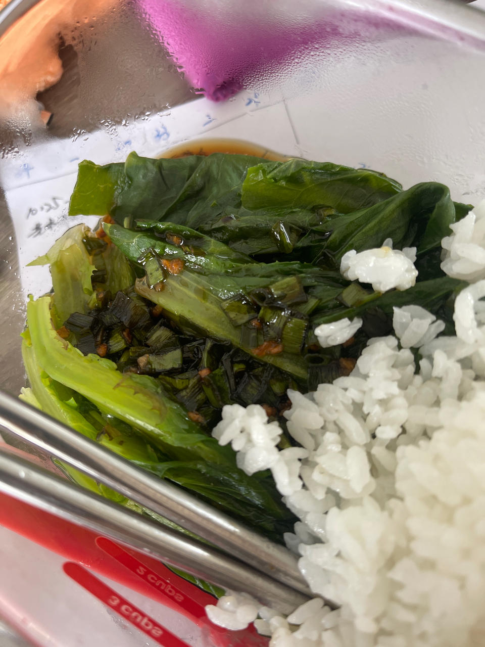 白灼油麦菜