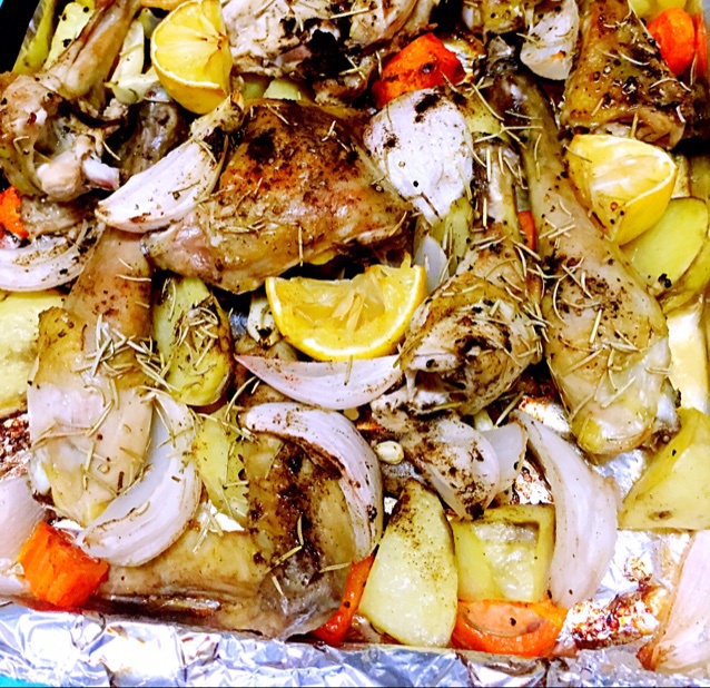 迷迭香柠檬烤鸡