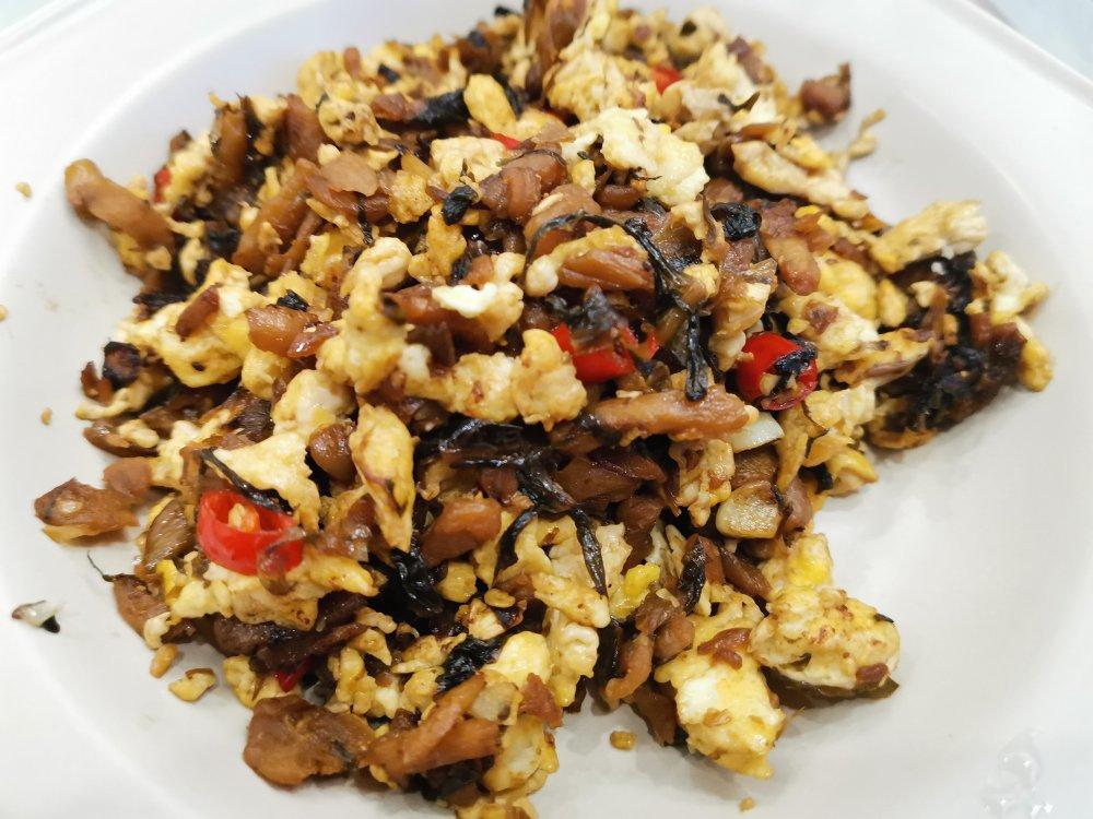 鸡蛋炒外婆菜(下饭菜)