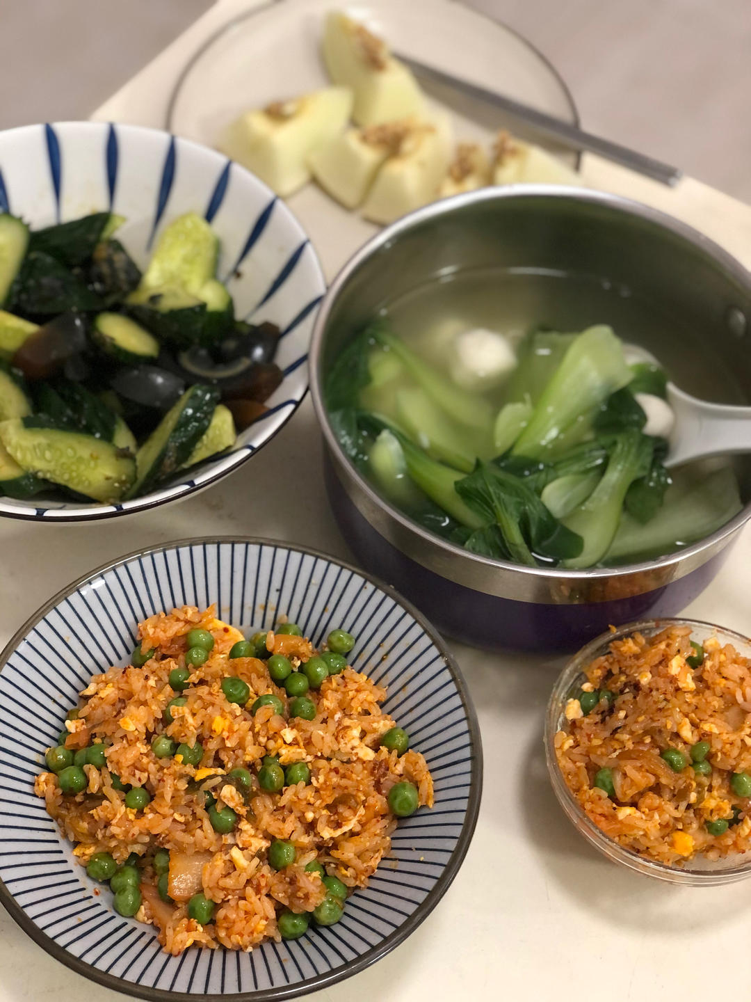 超快手泡菜炒饭