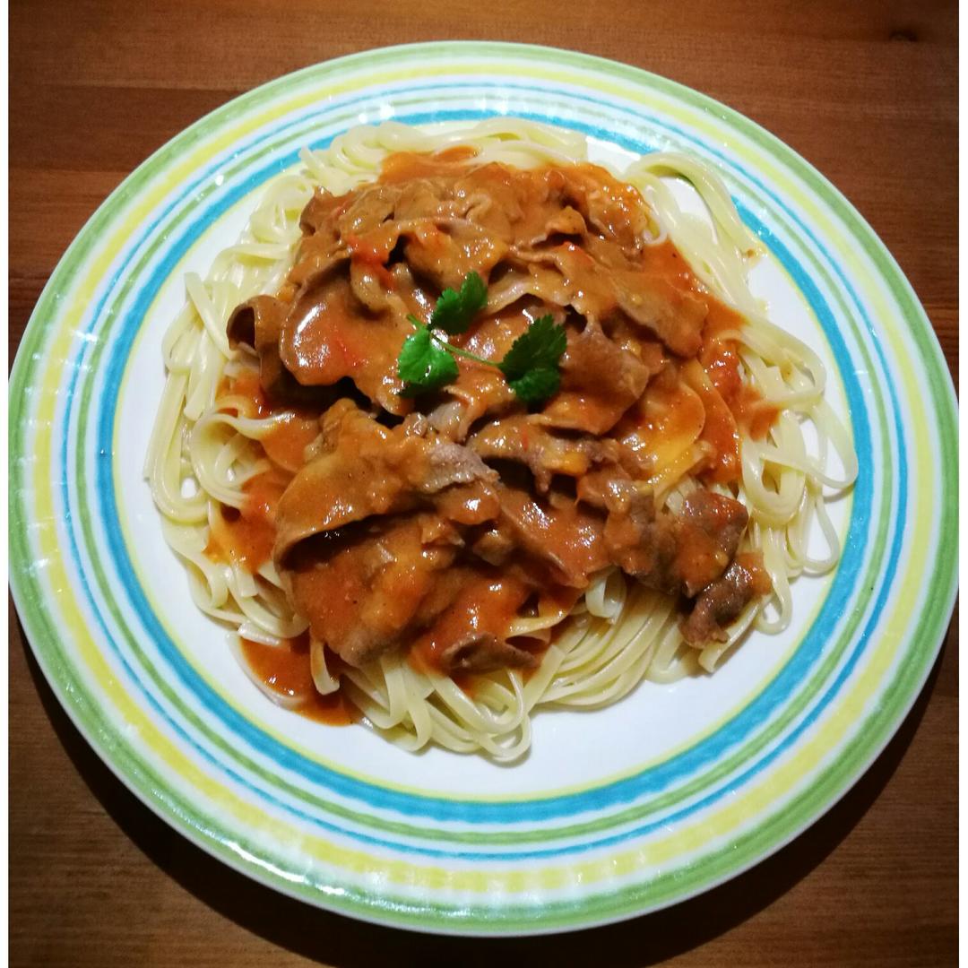 番茄牛肉意大利面
