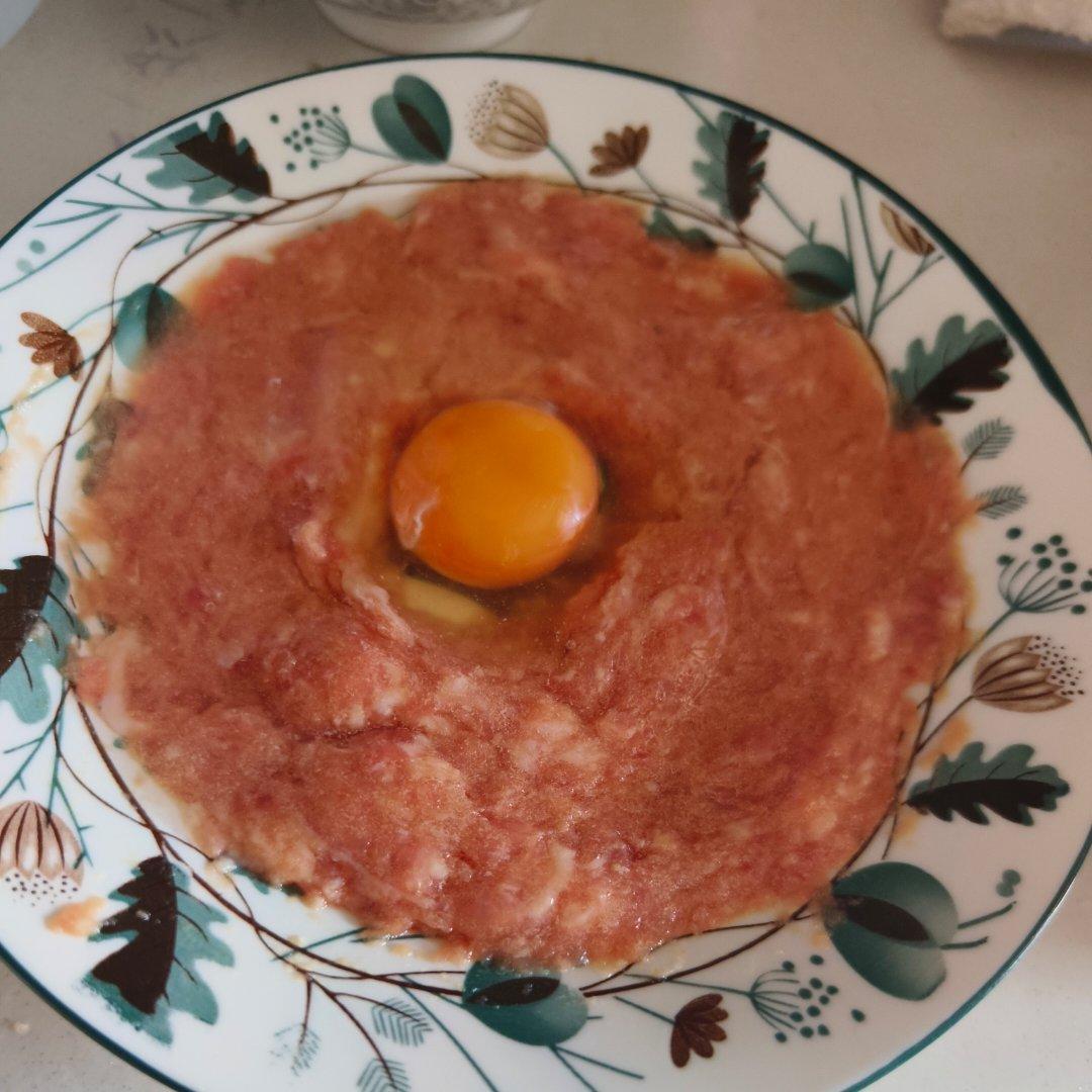 简单又好吃的肉饼蒸蛋