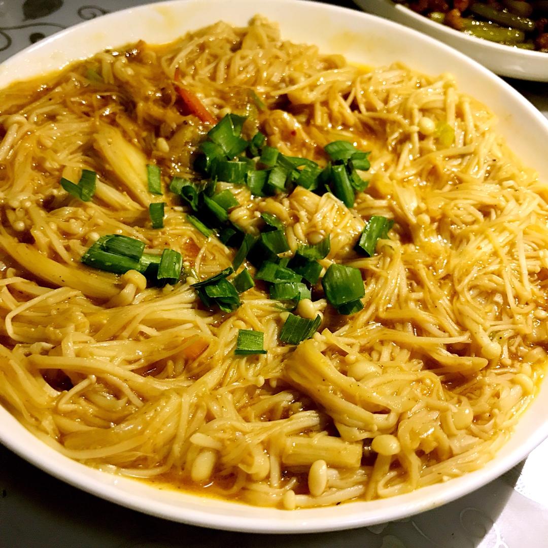 焦啦啦做的蚝油金针菇